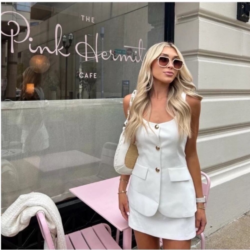 Amanda Uprichard Kya Romper in White M - Picture 4 of 11